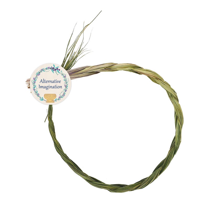 Alternative Imagination Sweetgrass Braid - Natural Incense - 18 to 23 Inches Long - Image 1